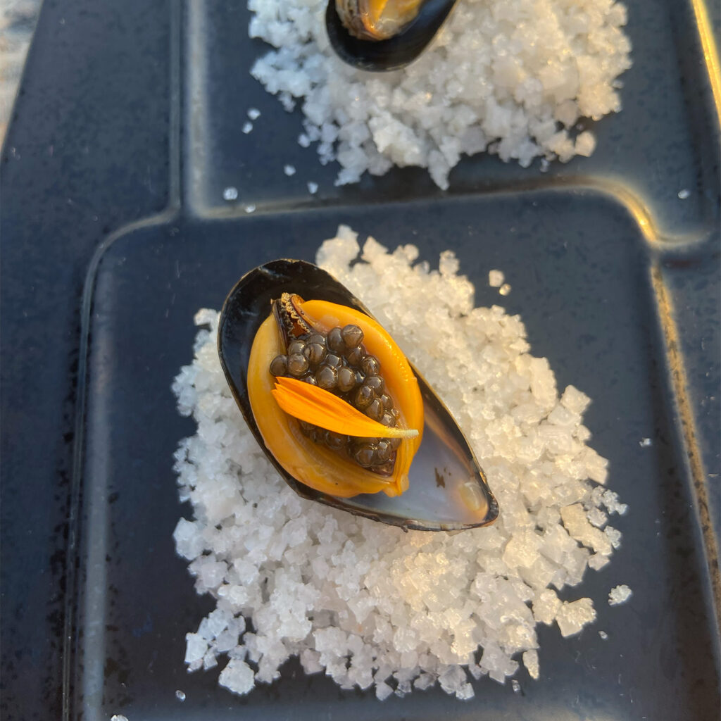 moules au caviar